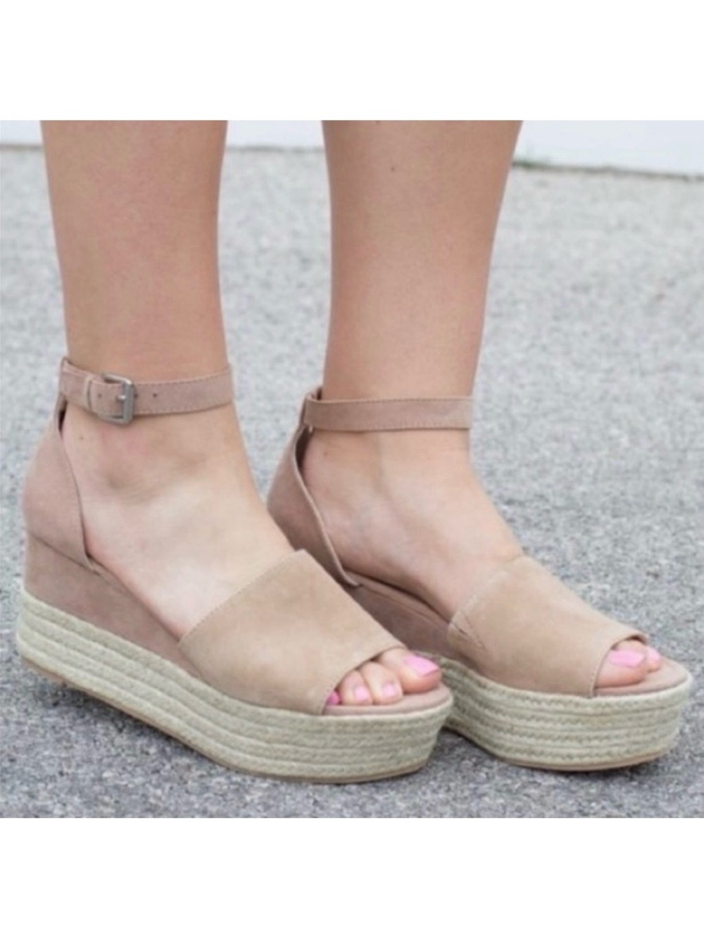 Steve Madden Leather and Jute Apolo Sandals Sz 8.5